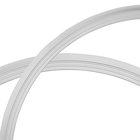 EKENA MILLWORK 87 1/2"OD x 79 1/4"ID x 4 1/8"W x 1 1/2"P Legacy Ceiling Ring (1/4 of complete circle) CR86LE